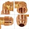 Everflow 1/2 Flare x 3/8 FIP Reducing 90 Degree Elbow Pipe Fitting, Brass F50R-1238 - alternate 4